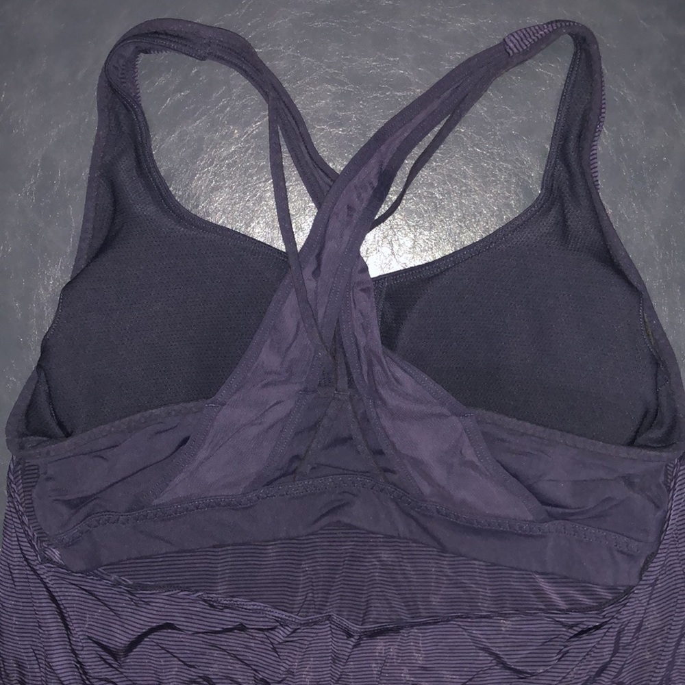 Athleta built in strappy bra racerback tank top - Picture 3 of 5